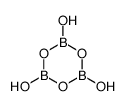 2,4,6-trihydroxy-1,3,5,2,4,6-trioxatriborinane结构式