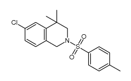 2-tosyl-6-chloro-4,4-dimethyl-1,2,3,4-tetrahydroisoquinoline Structure