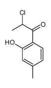 1-Propanone, 2-chloro-1-(2-hydroxy-4-methylphenyl)- (9CI) structure