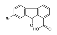 7-bromo-9-oxofluorene-1-carboxylic acid结构式