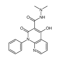 4-hydroxy-N',N'-dimethyl-2-oxo-1-phenyl-1,8-naphthyridine-3-carbohydrazide Structure