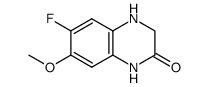 6-fluoro-7-methoxy-3,4-dihydroquinoxalin-2(1H)-one结构式