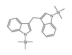 trimethyl-[3-[(1-trimethylsilylindol-3-yl)methyl]indol-1-yl]silane结构式