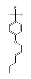 (2E)-hex-2-en-1-yl 4-(trifluoromethyl)phenyl ether结构式