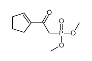 1-(cyclopenten-1-yl)-2-dimethoxyphosphorylethanone结构式