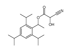 1-(2,4,6-triisopropylphenyl)ethyl 2-cyano-2-hydroxyacetate结构式