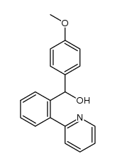 (4-methoxyphenyl)(2-(pyridin-2-yl)phenyl)methanol Structure