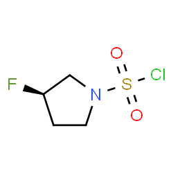 (R)-3-Fluoropyrrolidine-1-sulfonyl chloride Structure