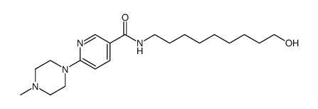 N-(9-hydroxy-1-nonyl)-6-(4-methyl-1-piperazinyl)nicotinamide结构式