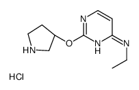 N-ethyl-2-[(3S)-pyrrolidin-3-yl]oxypyrimidin-4-amine,hydrochloride结构式