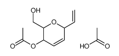 acetic acid,[6-ethenyl-2-(hydroxymethyl)-3,6-dihydro-2H-pyran-3-yl] acetate结构式