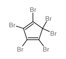 1,3-Cyclopentadiene,1,2,3,4,5,5-hexabromo- structure