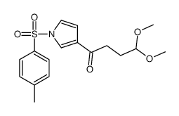 4,4-dimethoxy-1-[1-(4-methylphenyl)sulfonylpyrrol-3-yl]butan-1-one Structure