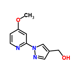 (1-(4-Methoxypyridin-2-yl)-1H-pyrazol-4-yl)Methanol Structure