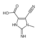 1H-Imidazole-4-carboxylicacid,2-amino-5-cyano-1-methyl-(9CI) structure