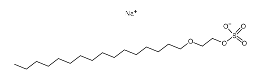 Sulfuric acid sodium 3-oxanonadecane-1-yl ester salt结构式