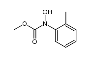 methyl N-2-tolyl-N-hydroxycarbamate结构式