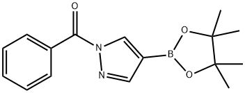 phenyl(4-(4,4,5,5-tetramethyl-1,3,2-dioxaborolan-2-yl)-1H-pyrazol-1-yl)methanone Structure