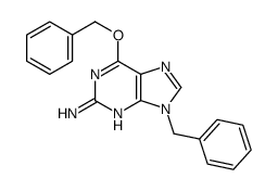 9-benzyl-6-phenylmethoxypurin-2-amine结构式