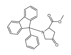 (2S)-4-Oxo-1-(9-phenylfluorenyl)-proline Methyl Ester Structure