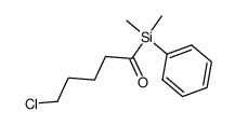 (5-chloropentanoyl)dimethylphenylsilane结构式