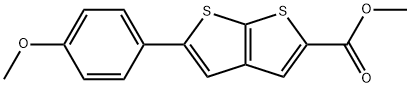 Methyl 5-(4-Methoxyphenyl)thieno[2,3-b]thiophene-2-carboxylate结构式