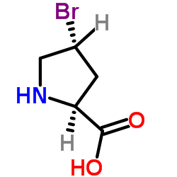 (4R)-4-Bromo-L-proline structure
