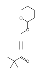 2,2-dimethyl-6-(oxan-2-yloxy)hex-4-yn-3-one Structure