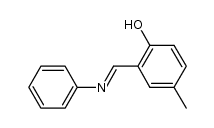 (2-hydroxy-5-methylbenzylidene)phenylamine Structure