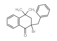 1(2H)-Naphthalenone,2-bromo-3,4-dihydro-4,4-dimethyl-2-(phenylmethyl)-结构式