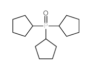 Phosphine oxide,tricyclopentyl- structure