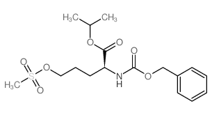 N-Benzoxycarbonyl-5-(methylsulfonyloxy)-L-norvaline, iso-propyl ester Structure