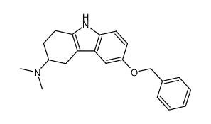 3-(dimethylamino)-6-(benzyloxy)-1,2,3,4-tetrahydrocarbazole结构式