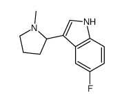 5-Fluoro-3-(1-methyl-2-pyrrolidinyl)-1H-indole Structure