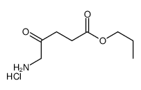 propyl 5-amino-4-oxopentanoate,hydrochloride结构式