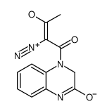 3-diazonio-4-oxo-4-(3-oxo-2,4-dihydroquinoxalin-1-yl)but-2-en-2-olate结构式