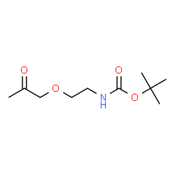 tert-butyl N-[2-(2-oxopropoxy)ethyl]carbamate结构式