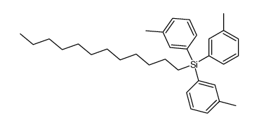 dodecyl-tri-m-tolyl-silane结构式