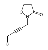 2-(4-chlorobut-2-ynyl)-1,2-oxazolidin-3-one结构式