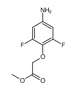 methyl 2-(4-amino-2,6-difluorophenoxy)acetate结构式