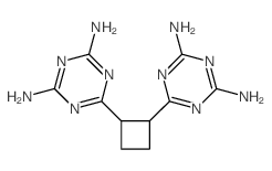 6-[2-(4,6-diamino-1,3,5-triazin-2-yl)cyclobutyl]-1,3,5-triazine-2,4-diamine Structure