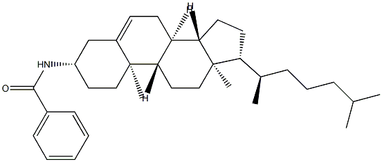 N-(Cholest-5-en-3β-yl)benzamide结构式