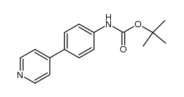 tert-butyl 4-(pyridin-4-yl)phenylcarbamate Structure