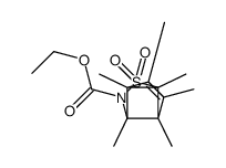 3,3a,4,5,6,6a-hexamethyl-2,2-dioxo-3,3a,6,6a-tetrahydro-2H-2λ6-3,6-cyclo-cyclopenta[c]isothiazole-1-carboxylic acid ethyl ester Structure