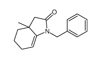 1-benzyl-3a-methyl-3,4,5,6-tetrahydroindol-2-one Structure