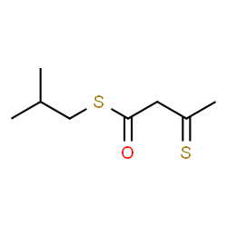 3-Thioxobutanethioic acid S-isobutyl ester Structure
