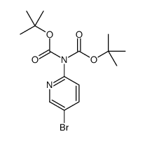 2-(N,N-DiBOC-氨基)-5-溴吡啶结构式