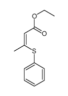 ethyl 3-phenylsulfanylbut-2-enoate结构式