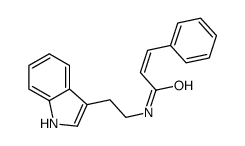 N-[2-(1H-indol-3-yl)ethyl]-3-phenylprop-2-enamide structure