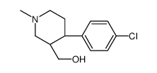 [(3S,4S)-4-(4-chlorophenyl)-1-methylpiperidin-3-yl]methanol Structure